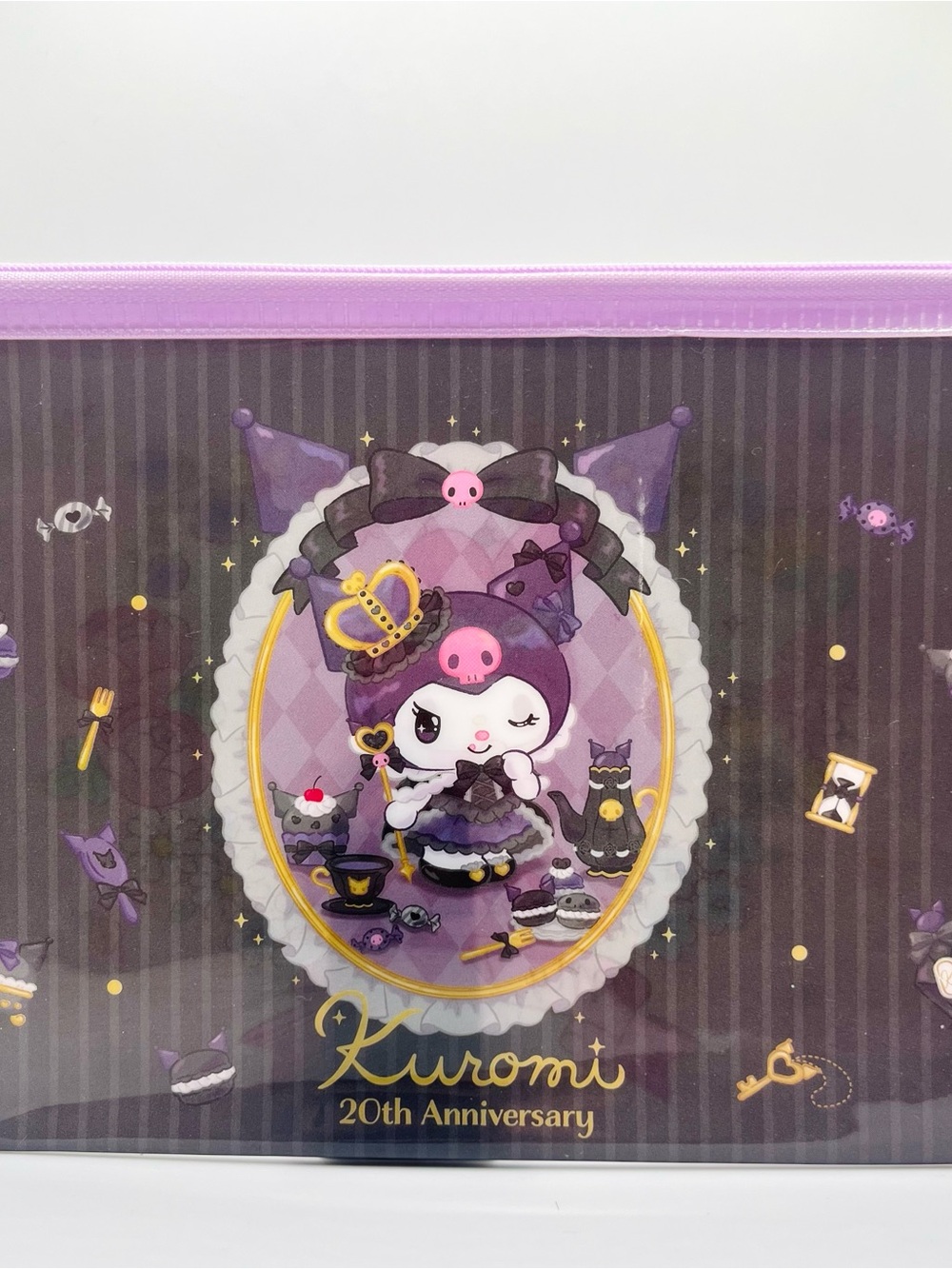 Kuromi 20th Anniversary Zippered Flat Pouch